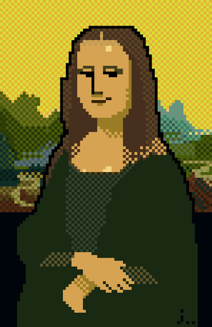 Mona Lisa Pixel Art