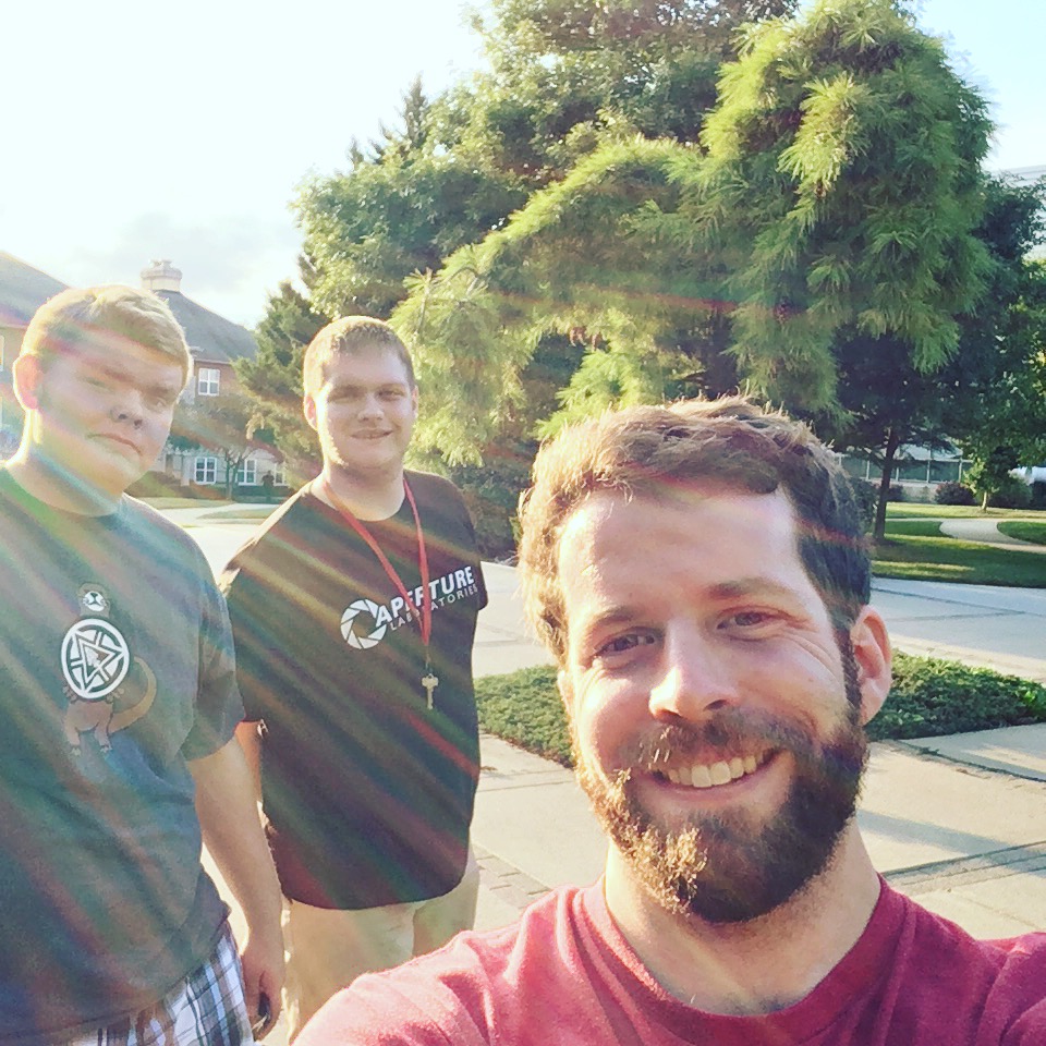 Spencer, Sam, and Charlie at Otterbein University